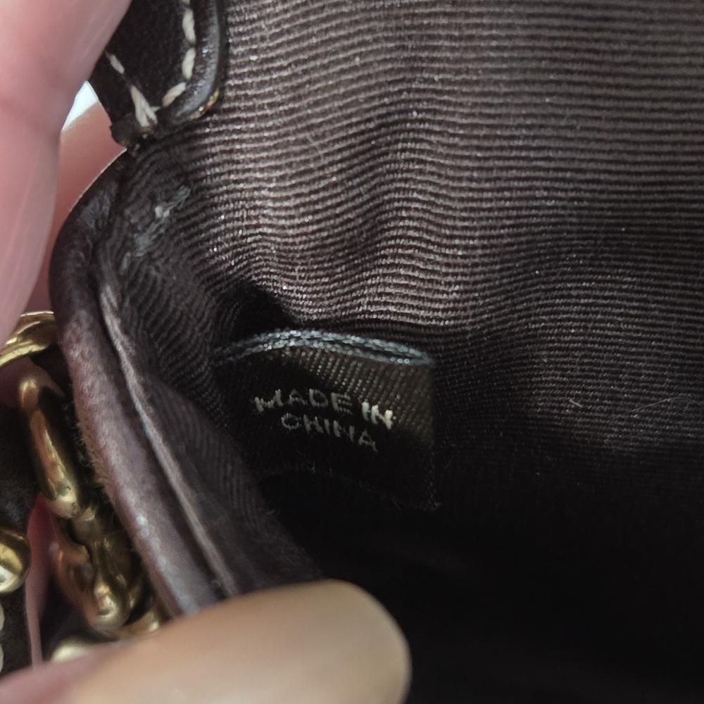 Coach Clutch, purple And Brown. - Picture 8 of 10